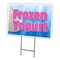 Signmission Frozen Yogurt Yard Sign & Stake outdoor plastic coroplast window, C-1216-DS-Frozen Yogurt C-1216-DS-Frozen Yogurt - alternate 1